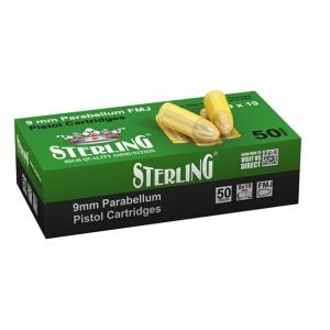 STERLING 9x19 mm Parabellum FMJ Pistol Cartridge