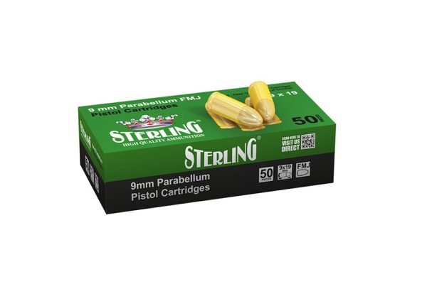 STERLING 9x19 mm Parabellum FMJ Pistol Cartridge